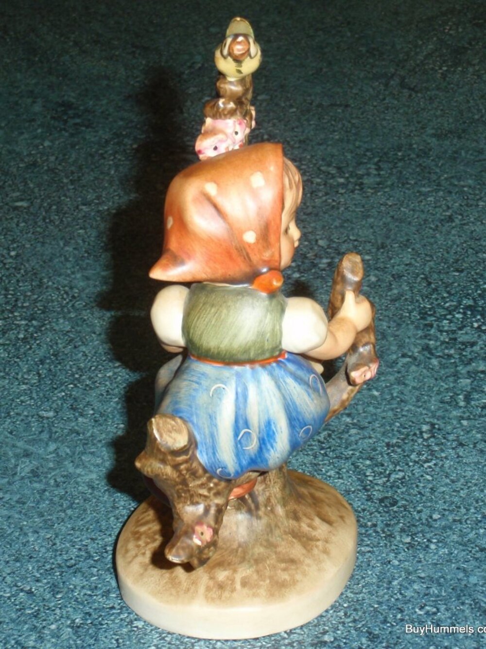 1950s " Apple Tree Girl" Goebel Hummel Figurine #141/1 TMK2 FULL BEE - Antique! - Picture 4 of 11